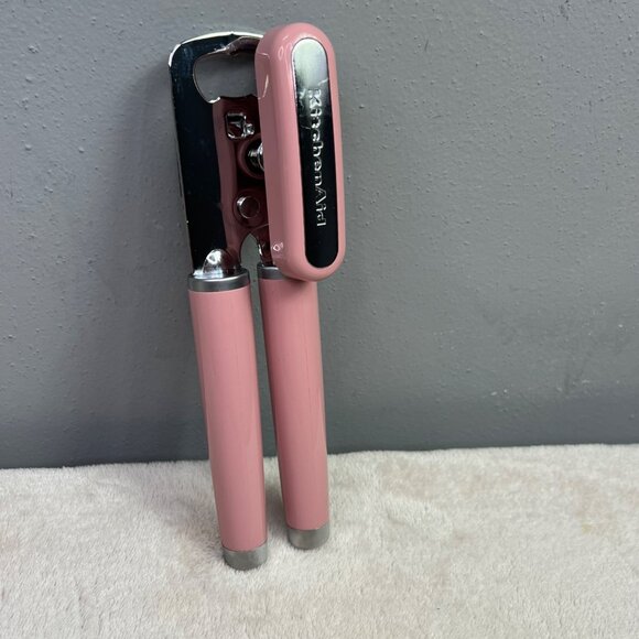 Kitchenaid Can Opener Pink Hand Crank Manual Working - Picture 2 of 5
